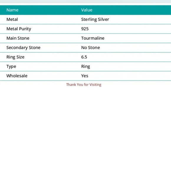 Natural Bi-Color Tourmaline Gemstone 925 Sterling Silver Ring Size 6.5 Gift C308 - Picture 4 of 5